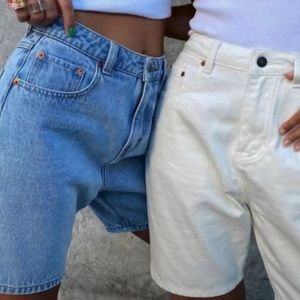 Vintage High Waisted Jean Dad Shorts